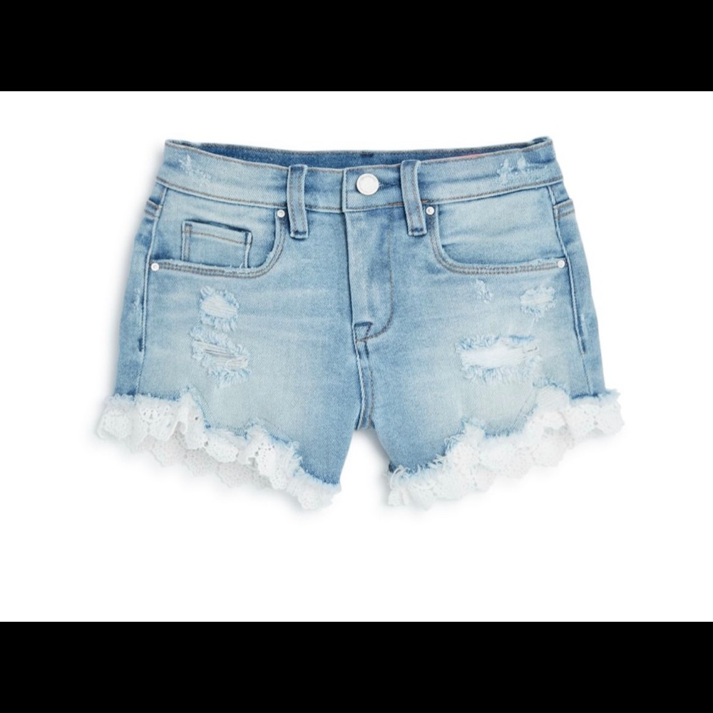 BLANKNYC Girls' Lace Trim Shorts